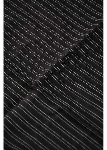 Esarfe CORNELIANI Striped Silk Pocket Square Black Barbati (BM 19605764) 2