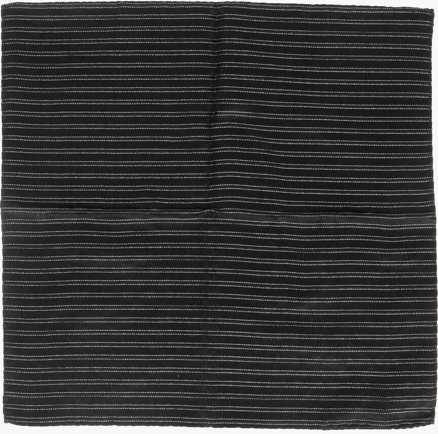 Esarfe CORNELIANI Striped Silk Pocket Square Black Barbati (BM 19605764) 1