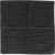 CORNELIANI Striped Silk Pocket Square Black