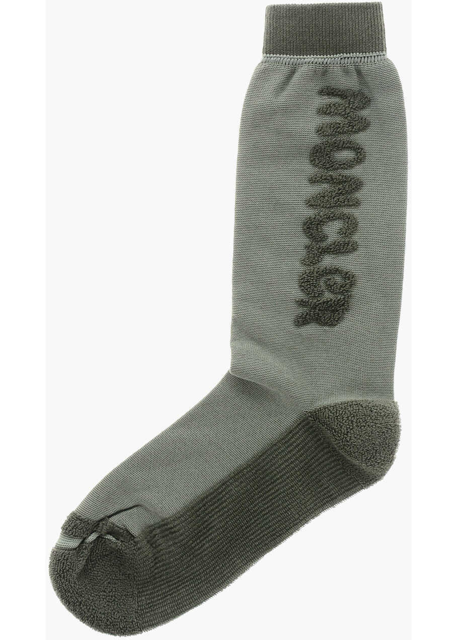 Sosete Moncler Embossed Logo Long Socks Green Barbati (BM 19605866) 3