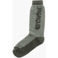 Sosete pentru Barbati - Sosete Moncler Embossed Logo Long Socks Green Barbati (BM 19605866) - B-mall.ro