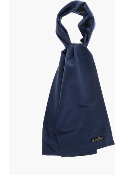 Esarfe CORNELIANI Micro Dotted Silk Foulard Blue Barbati (BM 19605887) 1