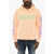 DSQUARED2 Cotton Hoodie With Contrasting Logo Orange