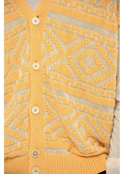 Cardigane DSQUARED2 V-Neck Vintage Effect Cardigan Yellow Barbati (BM 19605905) 3