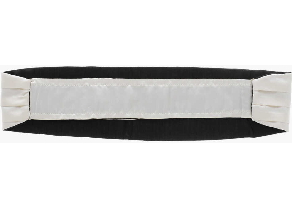 Curele CORNELIANI Pleated Silk Cummerbund White Barbati (BM 19605908) 3