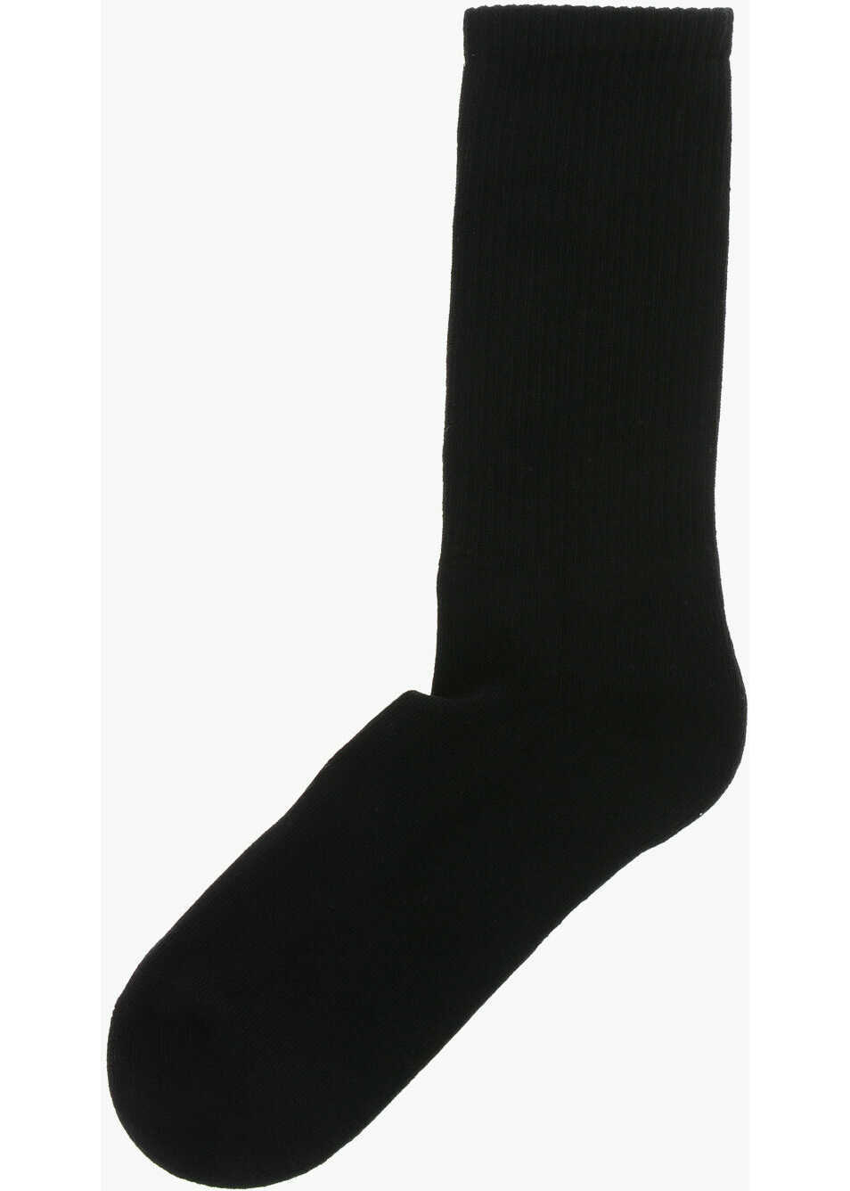 Sosete 1989 STUDIO Ribbed Socks With Contrasting Logo Black Barbati (BM 19605920) 3