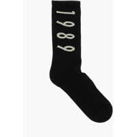 Sosete Ribbed Socks With Contrasting Logo Barbati