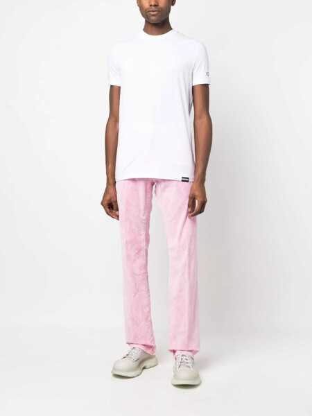 Pantaloni casual DSQUARED2 Corduroy 5 Pockets Pants Pink Barbati (BM 19605923) 2