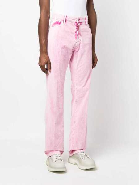 Pantaloni casual DSQUARED2 Corduroy 5 Pockets Pants Pink Barbati (BM 19605923) 3