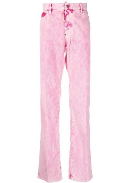 Pantaloni casual DSQUARED2 Corduroy 5 Pockets Pants Pink Barbati (BM 19605923) 1