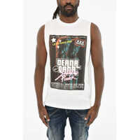Tricouri Sleeveless Printed Crew-Neck T-Shirt Barbati