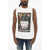 DSQUARED2 Sleeveless Printed Crew-Neck T-Shirt White