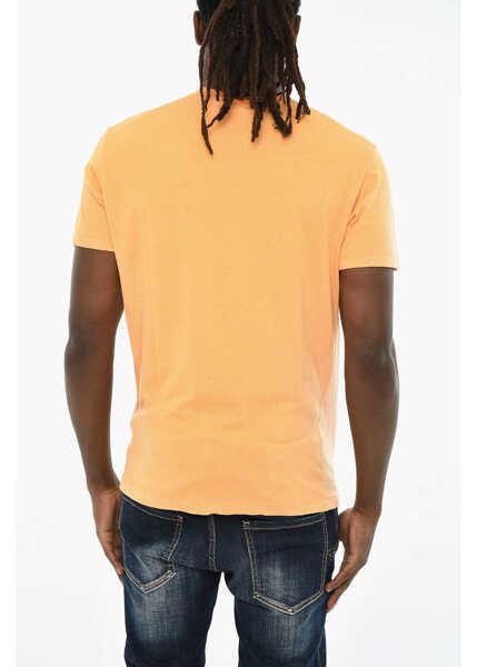Tricouri DSQUARED2 Gradient Effect Crew-Neck T-Shirt Orange Barbati (BM 19605932) 2