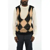 Pulovere Two-Tone V-Neck Sweater Barbati
