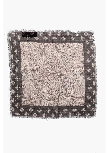 Esarfe CORNELIANI Two-Tone Wool Pocket Square Burgundy Barbati (BM 19605953) 1