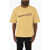 DSQUARED2 Cotton Loose Fit Crew-Neck T-Shirt With Print Yellow