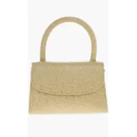 Genti de umar Crocodile Effect Leather Flax Circular Mini Bag Femei