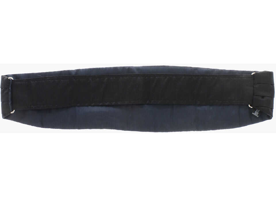 Curele CORNELIANI Solid Color Silk Cummerbund With Pleats Black Barbati (BM 19605968) 3