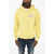 DSQUARED2 Cotton Sweater With Hood And Embroidery Yellow