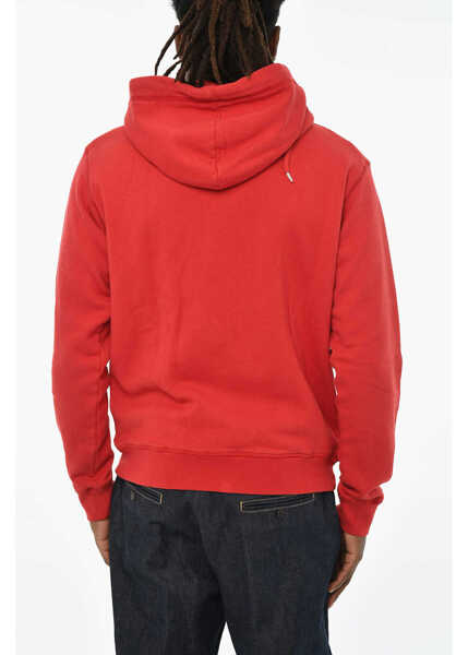 Bluze de trening DSQUARED2 Fleeced-Cotton Hoodie With Zip Closure Red Barbati (BM 19605974) 2
