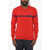 DSQUARED2 Virgin Wool Lightweight Crew-Neck Sweater Red