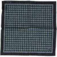 Esarfe Houndstooth Motif Cotton Pocket Square Barbati