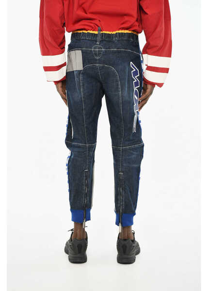 Blugi drepti DSQUARED2 Regular Fit Jeans With Side Maxi Logo 14Cm Blue Barbati (BM 19606061) 2