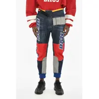 Blugi drepti Regular Fit Jeans With Side Maxi Logo 14Cm Barbati