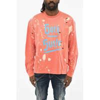 Tricouri Vintage Effect Crew-Neck T-Shirt Barbati