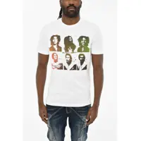 Tricouri Cotton Crew-Neck T-Shirt With Frontal Print Barbati