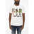 DSQUARED2 Cotton Crew-Neck T-Shirt With Frontal Print White