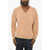 DSQUARED2 Distressed Effect Virgin Wool Effect V-Neck Sweater Brown