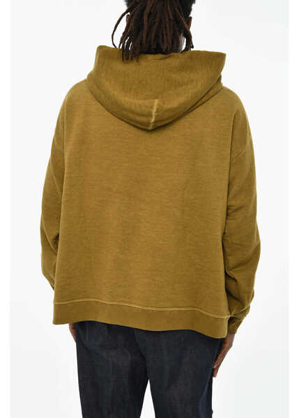 Bluze de trening DSQUARED2 Oversized Brushed Cotton Hoodie Beige Barbati (BM 19606127) 2