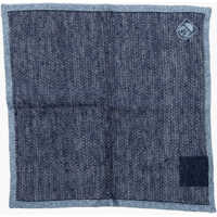 Esarfe Linen And Silk Pocket Square With Contrasting Edge Barbati