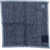 CORNELIANI Linen And Silk Pocket Square With Contrasting Edge Blue