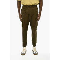 Pantaloni casual Cotton Cargo Pants With Drawstring Waist Barbati