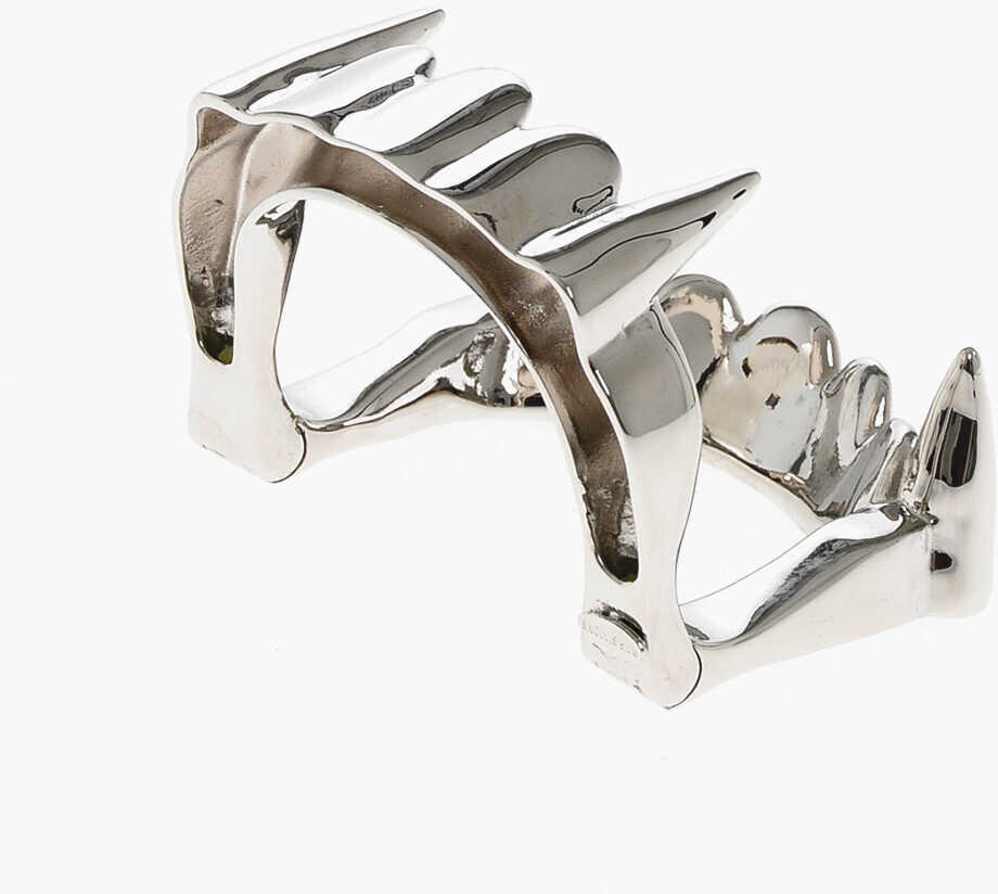 Bratari Raf Simons Polished Metal Vampire Teeth Bracelet Silver Barbati (BM 19606148) 2