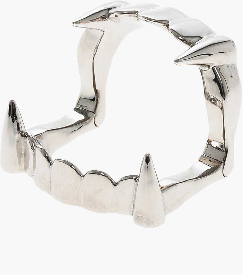 Bratari Raf Simons Polished Metal Vampire Teeth Bracelet Silver Barbati (BM 19606148) 1