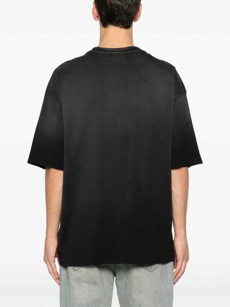 Tricouri AMIRI Spliced Logo T-shirt BLACK Barbati (BM 19606271) 4