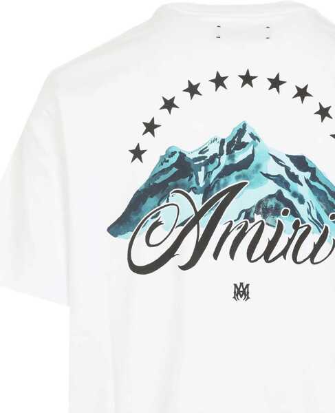 Tricouri AMIRI Mountain T-shirt WHITE Barbati (BM 19606277) 3
