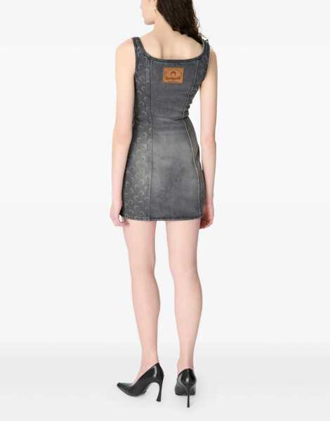 Rochii MARINE SERRE Moon Laser Denim Sleeveless Mini Dress DARK GREY Femei (BM 19606295) 3