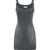 MARINE SERRE Moon Laser Denim Sleeveless Mini Dress DARK GREY
