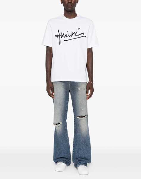 Tricouri AMIRI Script T-shirt WHITE Barbati (BM 19606298) 2