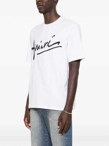Tricouri AMIRI Script T-shirt WHITE Barbati (BM 19606298) 3