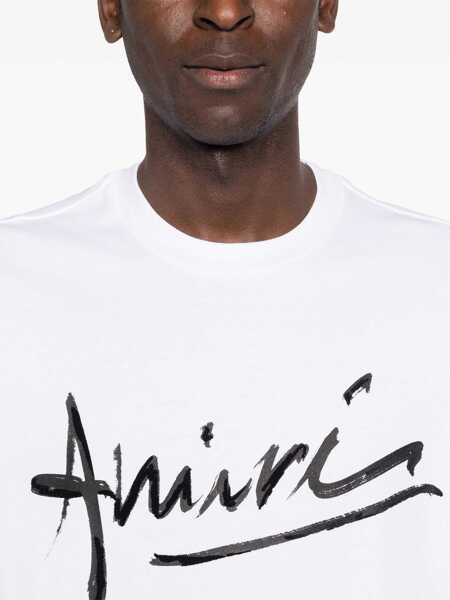 Tricouri AMIRI Script T-shirt WHITE Barbati (BM 19606298) 5