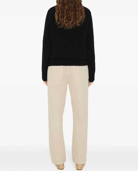 Pulovere casual Burberry EKD knit Crewneck BLACK Femei (BM 19606301) 4