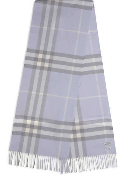 Esarfe Burberry Embroidered cashmere Scarf MIST BLUE Femei (BM 19610393) 2