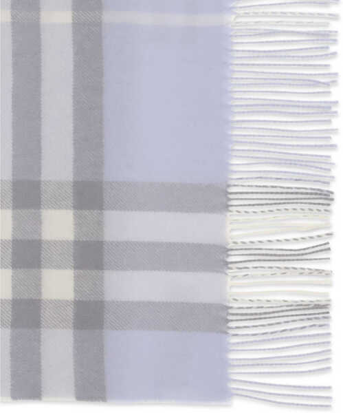 Esarfe Burberry Embroidered cashmere Scarf MIST BLUE Femei (BM 19610393) 3