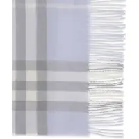 Esarfe Dama - Esarfe Burberry Embroidered cashmere Scarf MIST BLUE Femei (BM 19610393) - B-mall.ro