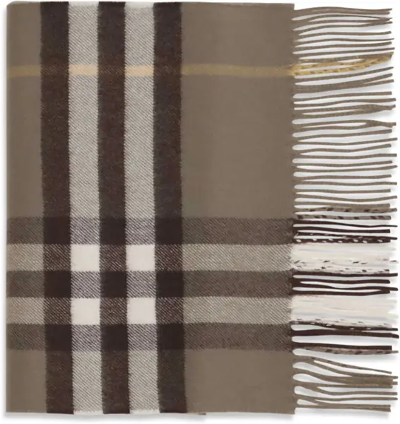 Esarfe Burberry Embroidered cashmere Scarf VOLE BROWN Femei (BM 19610408) 1